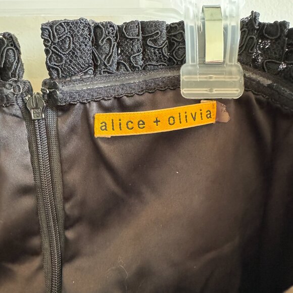 Alice + Olivia Lace Strapless Dress - Picture 6 of 8